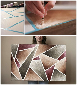 Illustration for article titled 20 + DIY Inspiring Canvas Art Tricks That Will Boost Your Imagination